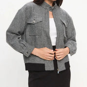 Giulia Gewatteerde Jas | Sportieve Tussenjas voor Dames met Chevron-Design