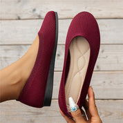 Dames Orthopedische Balletschoenen Gesloten Neus Zachte Zool Comfortabel Dagelijks - Khaki / Wit / Zwart - Maelen