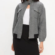 Giulia Gewatteerde Jas | Sportieve Tussenjas voor Dames met Chevron-Design