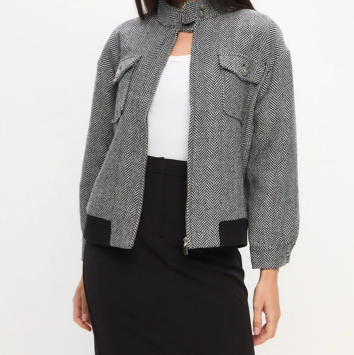 Giulia Gewatteerde Jas | Sportieve Tussenjas voor Dames met Chevron-Design