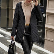 Elena Tussenjas voor Dames | Gewatteerde Jas met Fleecevoering en Elegante Pasvorm