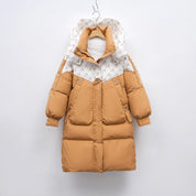 Sofia Dames winterparka – warme parka met capuchon en praktische zakken