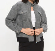 Giulia Gewatteerde Jas | Sportieve Tussenjas voor Dames met Chevron-Design