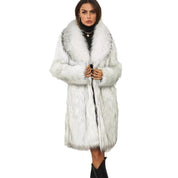Giovanna Kunstbont Jas | Elegante Dames Jas van Zacht Faux Fur met Brede Kraag en Luxe Pasvorm