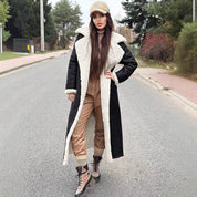 Francesca Fleecejas | Lange Dames Jas van Zacht Fleece met Klassieke Kraag en Elegante Pasvorm