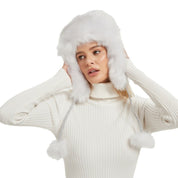 Bianca Muts | Warme Wintermuts met Speelse Oren en Zacht Kunstbont