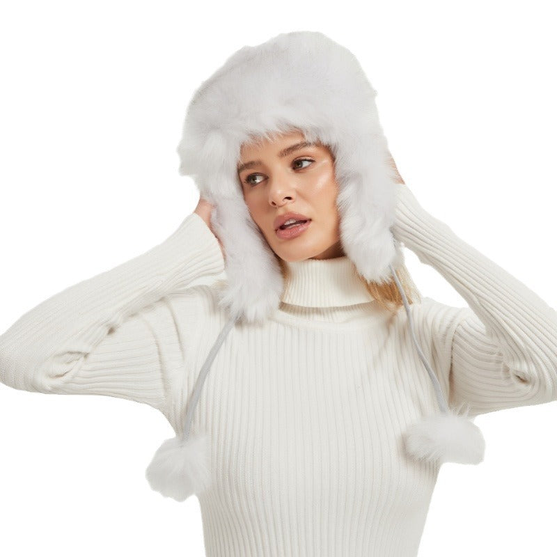 Bianca Muts | Warme Wintermuts met Speelse Oren en Zacht Kunstbont