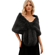 Serena Stola | Luxe Dames Stola van Zacht Kunstbont met Elegante Volumineuze Look