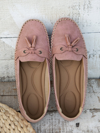 Alexis Loafers | Orthopedische Vintage Instappers Mocassins met Strik en Ergonomisch Comfort