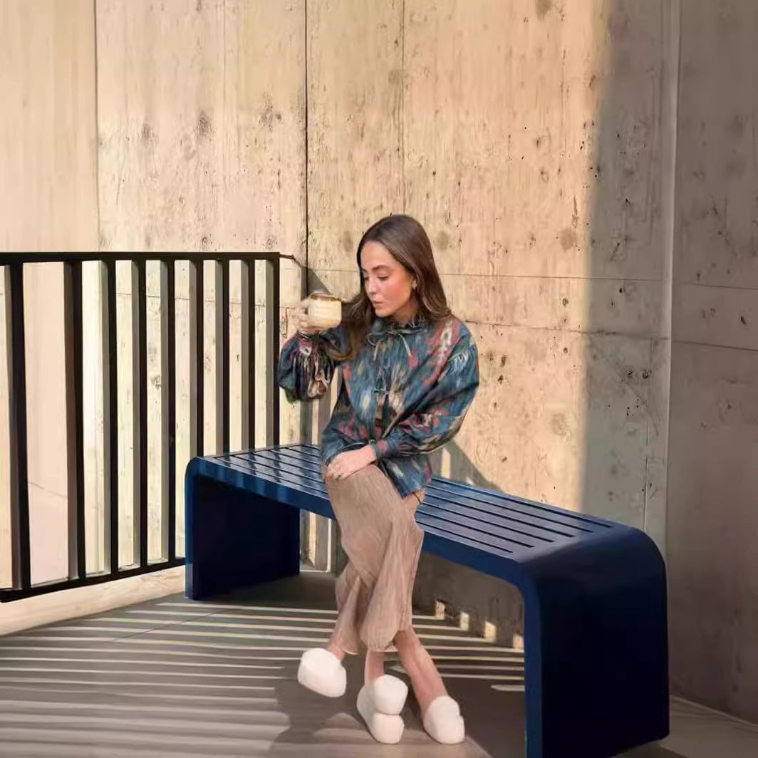 Claudia Overshirt Jas | Trendy Dames Overshirt met Taillekoord en Uniek Patroon