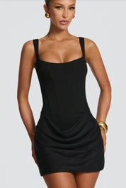 Celina Elegante mini jurk dames – classy korte jurk met flatterende pasvorm