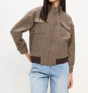 Giulia Gewatteerde Jas | Sportieve Tussenjas voor Dames met Chevron-Design