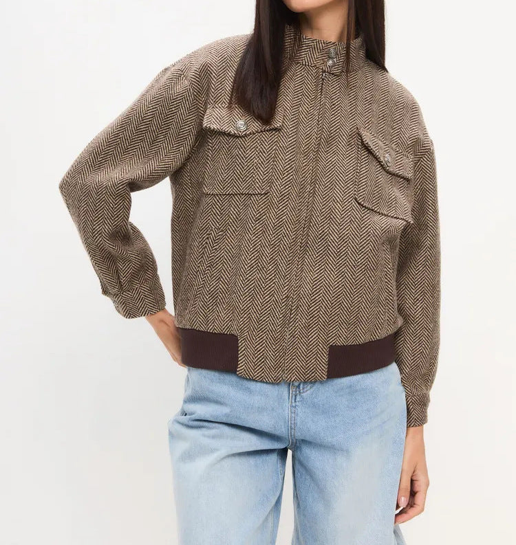 Giulia Gewatteerde Jas | Sportieve Tussenjas voor Dames met Chevron-Design