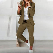 Vera Set | Tweedelige Dames Set met Getailleerd Jasje en Elegante Broek