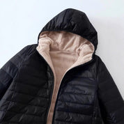 Isabella Gewatteerde Jas | Warme Dames Winterjas met Hoge Kraag en Modieus Steekpatroon