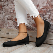 Dames Orthopedische Balletschoenen Gesloten Neus Zachte Zool Comfortabel Dagelijks - Khaki / Wit / Zwart - Maelen