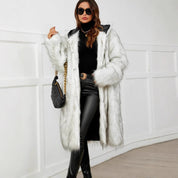 Alessia Kunstbont Jas | Luxe Dames Jas van Zacht Faux Fur met Wijde Pasvorm en Glanzende Voering