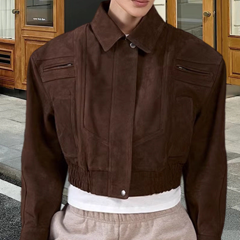 Sofia Suède Tussenjas | Oversized Damesjas van Zacht Imitatiesuède met Trendy Details