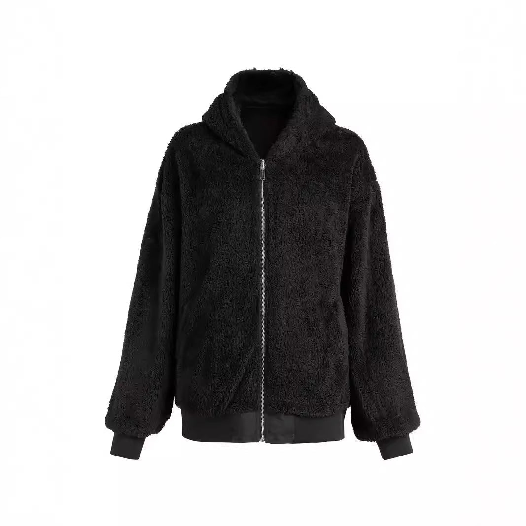 Elena Fleecejas | Warme Dames Jas van Zacht Fleece met Capuchon en Waterafstotende Afwerking