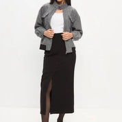 Giulia Gewatteerde Jas | Sportieve Tussenjas voor Dames met Chevron-Design