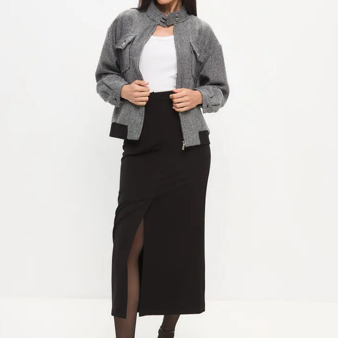 Giulia Gewatteerde Jas | Sportieve Tussenjas voor Dames met Chevron-Design