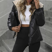 Elena Gewatteerde Jas | Warme Dames Winterjas met Fleece Voering en Waterafstotende Afwerking