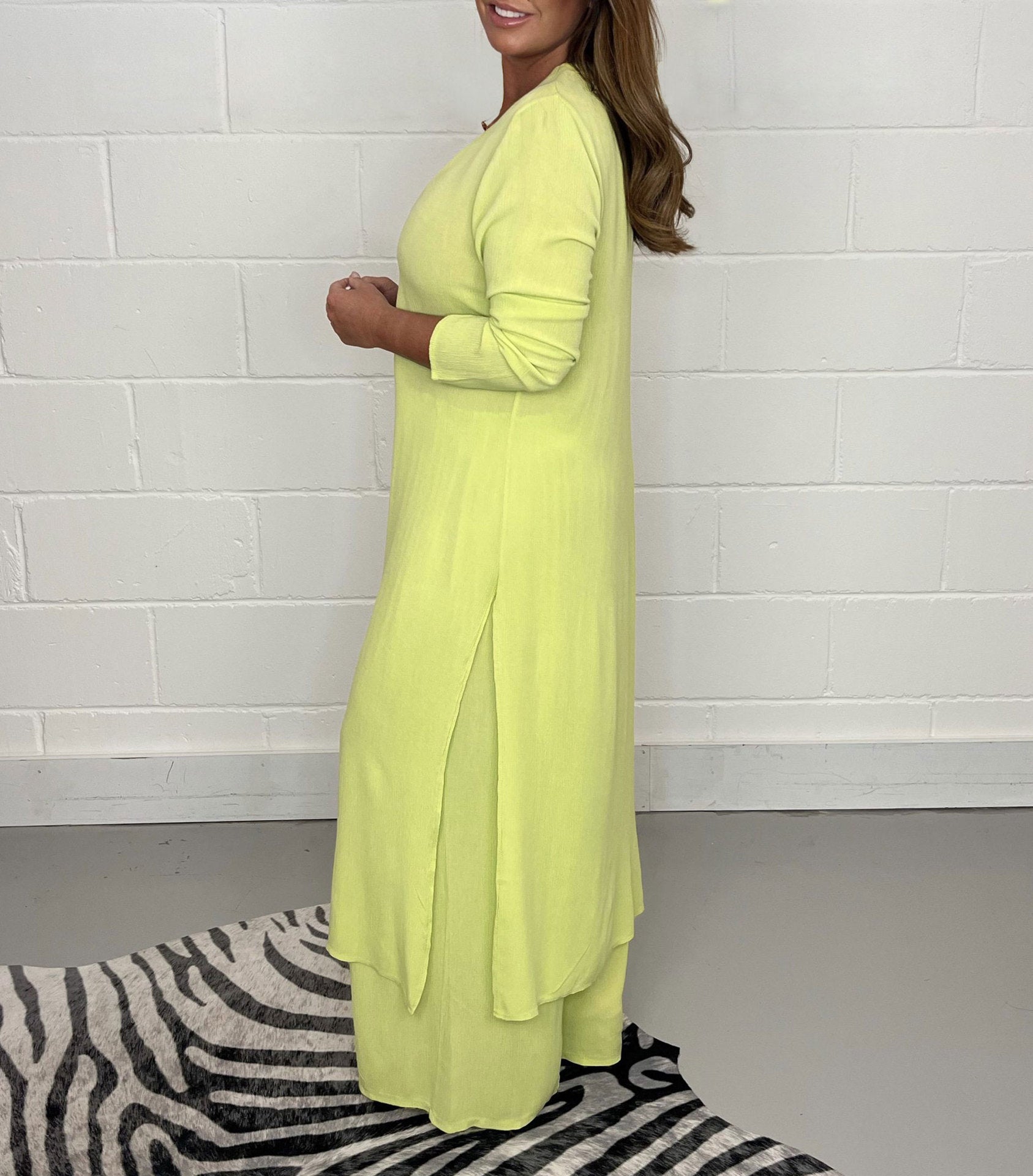 Alejandra Set | Casual V-Hals Dames Set met Tuniek en Wijde Broek