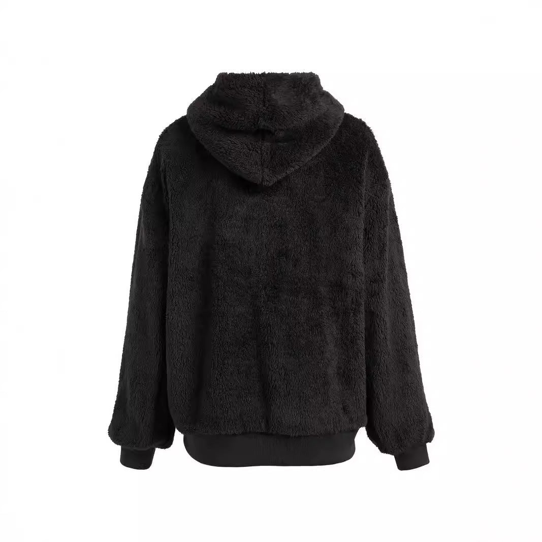 Elena Fleecejas | Warme Dames Jas van Zacht Fleece met Capuchon en Waterafstotende Afwerking