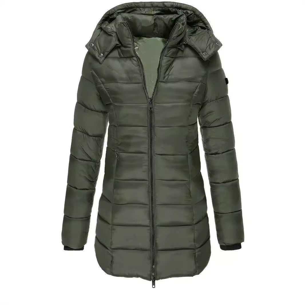 Lucia Donsjas voor Dames | Ultralichte Gewatteerde Jas met Afneembare Capuchon