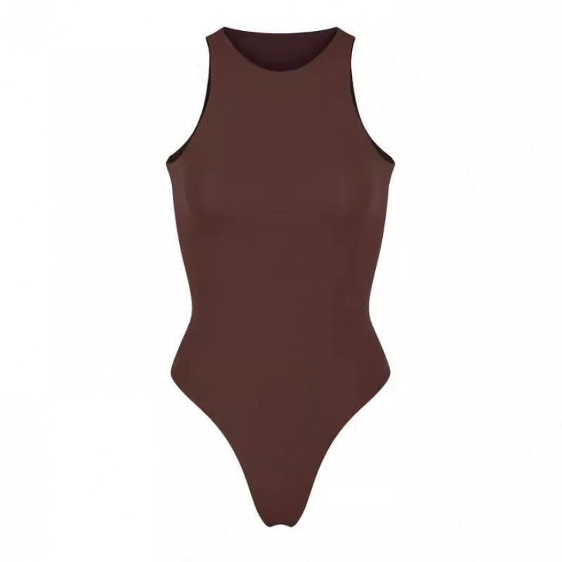 Sofia Bodysuit | Dames Bodysuit met Hoge Kraag en Minimalistisch Design