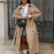 Lucia Trenchcoat | Waterafstotende Damesjas met Tailleceintuur en Elegante Details