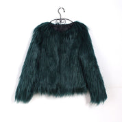 Sofia Kunstbont Jas | Zachte Dames Jas van Luxe Faux Fur met Open Pasvorm