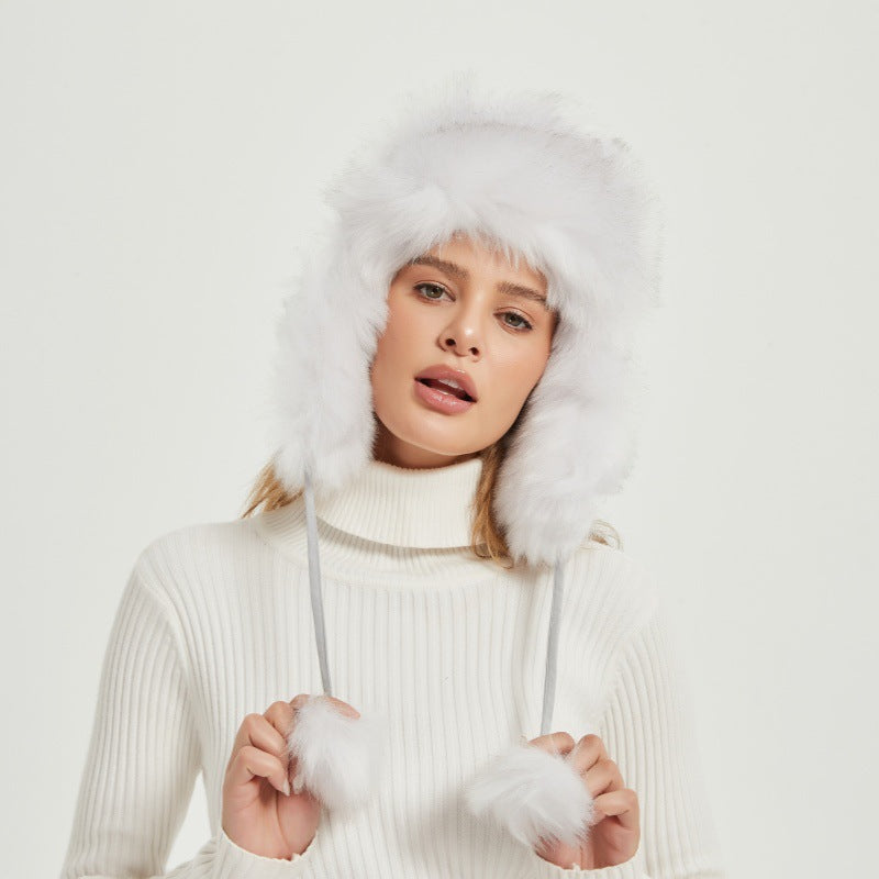 Bianca Muts | Warme Wintermuts met Speelse Oren en Zacht Kunstbont