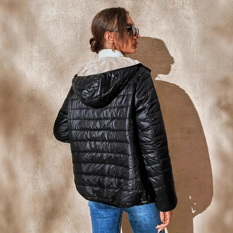 Isabella Gewatteerde Jas | Warme Dames Winterjas met Hoge Kraag en Modieus Steekpatroon