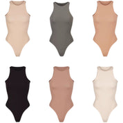 Sofia Bodysuit | Dames Bodysuit met Hoge Kraag en Minimalistisch Design