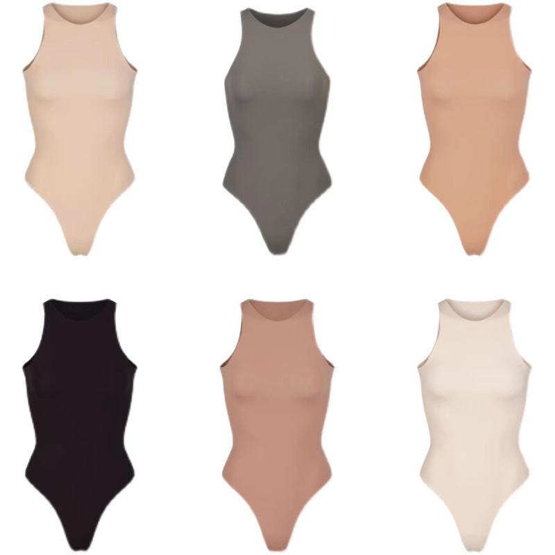 Sofia Bodysuit | Dames Bodysuit met Hoge Kraag en Minimalistisch Design