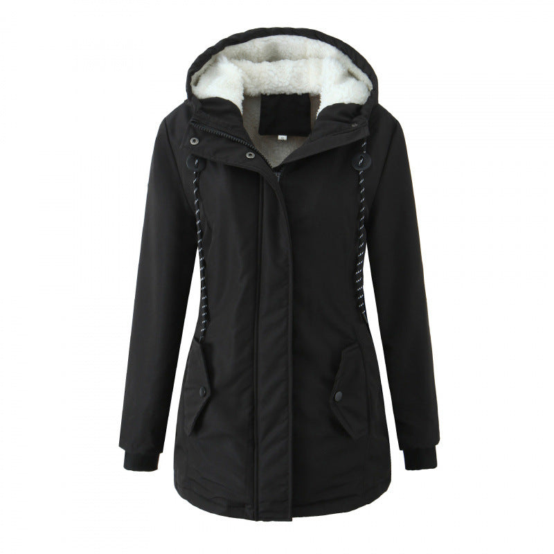 Giovanna Winterjas voor Dames | Warme Fleecevoering en Verstelbare Capuchon