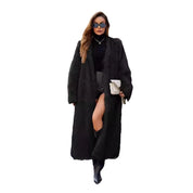 Elisa Kunstbont Jas | Lange Dames Jas van Zacht Faux Fur met Tijdloos Elegant Design