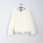Sofia Kunstbont Jas | Zachte Dames Jas van Luxe Faux Fur met Open Pasvorm