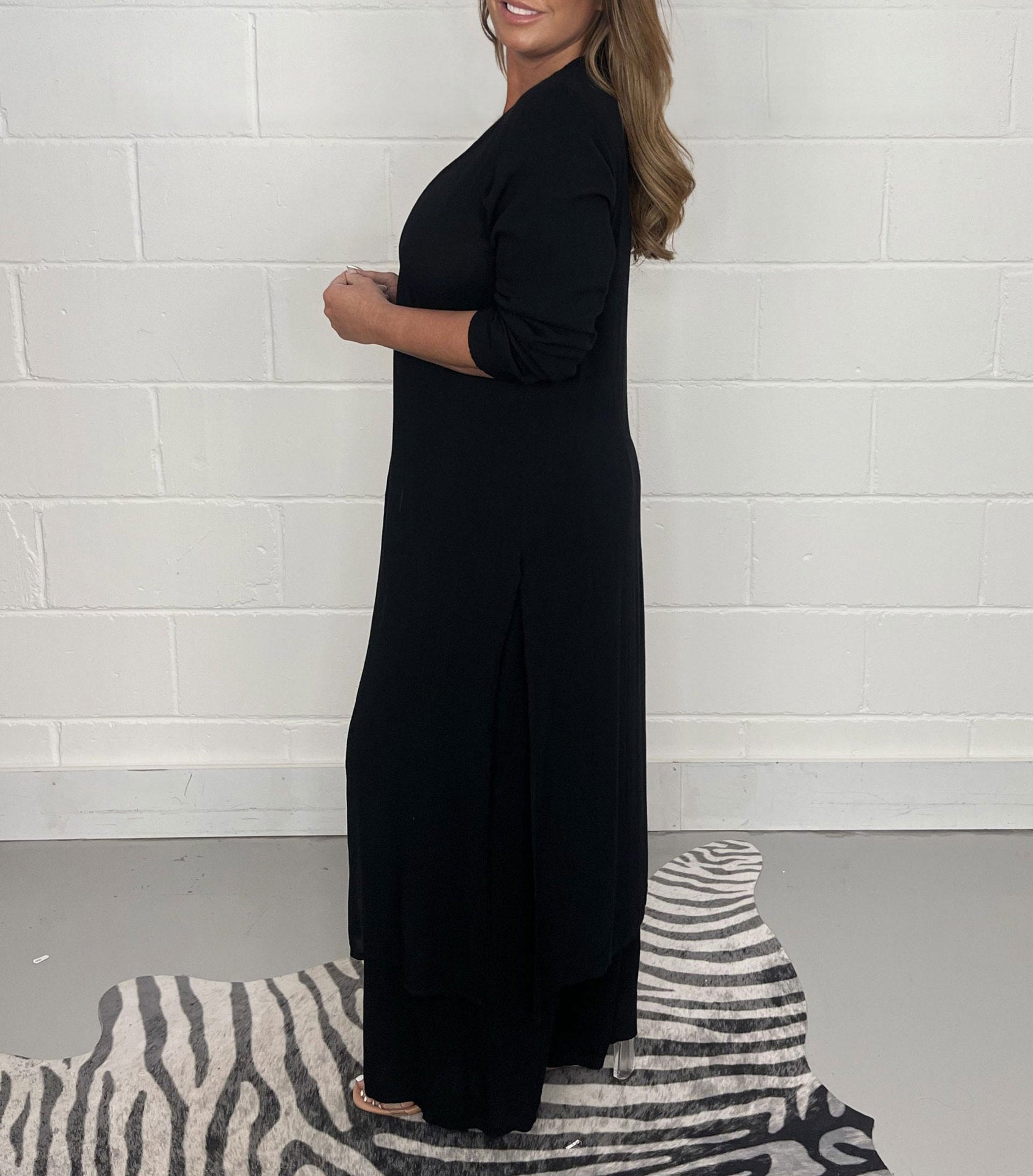 Alejandra Set | Casual V-Hals Dames Set met Tuniek en Wijde Broek