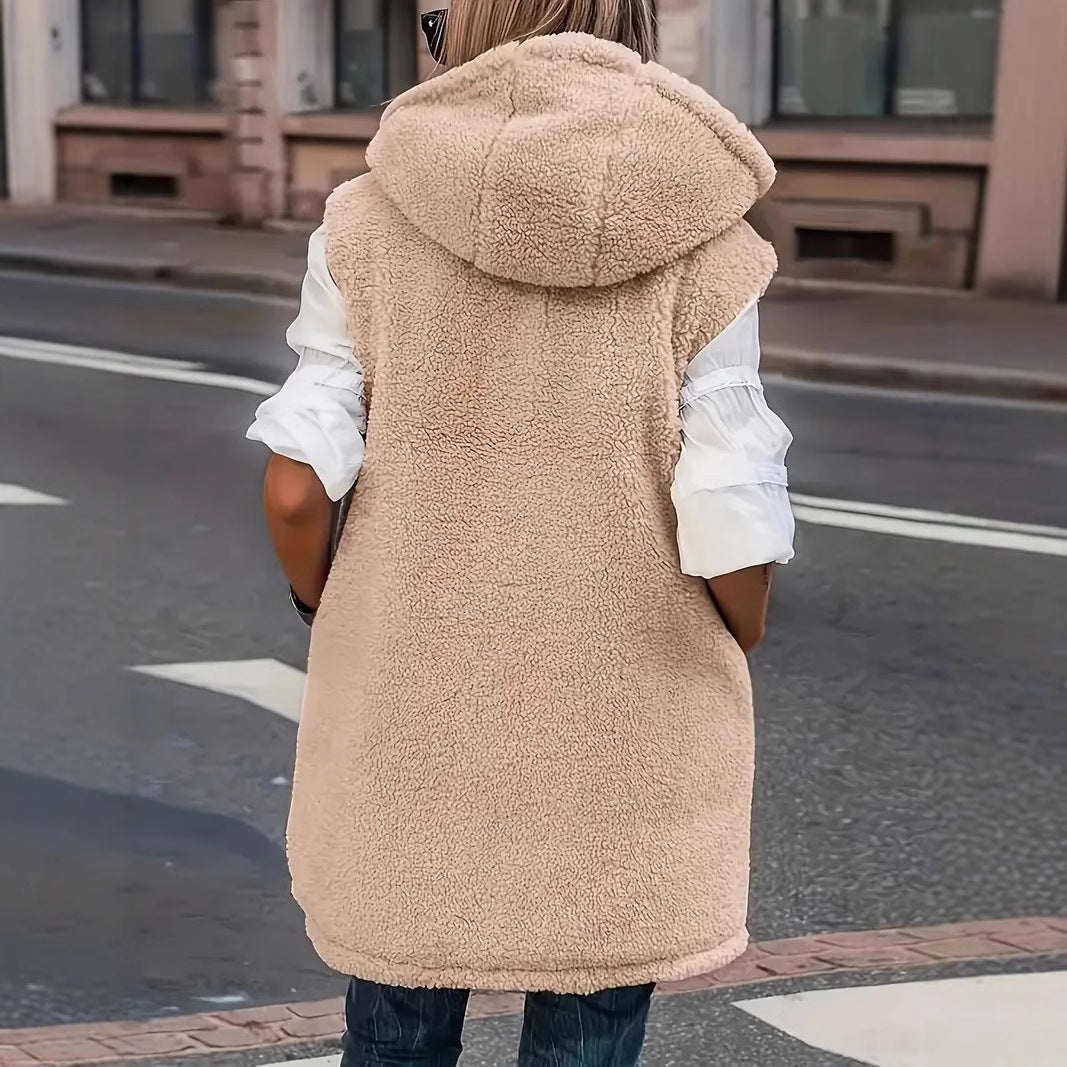 Chiara Wendejas voor Dames | Warme Sherpa Jas met Twee Draagopties