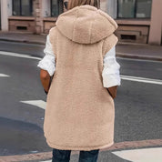 Chiara Wendejas voor Dames | Warme Sherpa Jas met Twee Draagopties