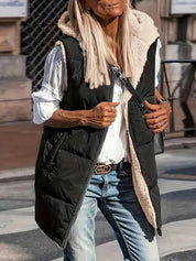 Chiara Wendejas voor Dames | Warme Sherpa Jas met Twee Draagopties