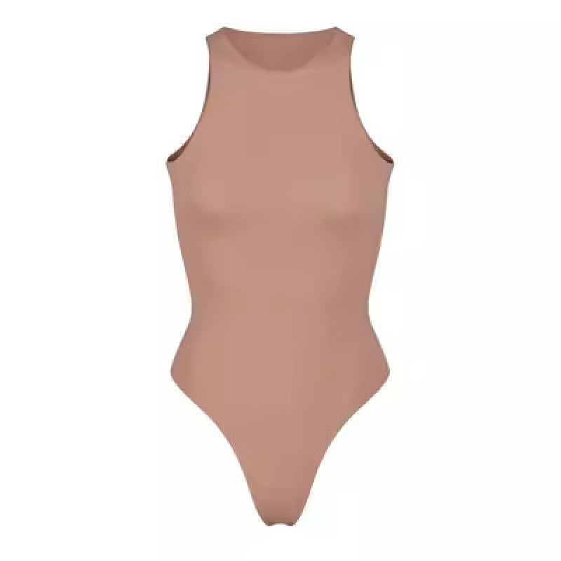 Sofia Bodysuit | Dames Bodysuit met Hoge Kraag en Minimalistisch Design