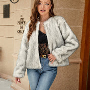 Sofia Kunstbont Jas | Zachte Dames Jas van Luxe Faux Fur met Losse Pasvorm en Minimalistisch Design