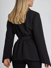 Cloé Colbert Blazer | Getailleerde Blazer met Taille Riem, Perfect voor Zakelijk en Avondkleding