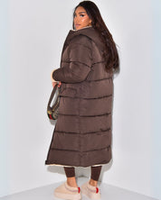 DYD Dames Omkeerbare Winterjas – Dubbelzijdig Design met Flatterende Pasvorm