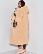 DYD Dames Omkeerbare Winterjas – Dubbelzijdig Design met Flatterende Pasvorm