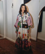 Alessia Jurk | Italiaanse Maxi Jurk met Elegante Pasvorm en Ademend Design