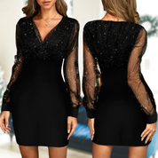 Serena Jurk | Chique Feestjurk met Pailletten en Elegante Pasvorm